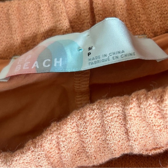 Free People FP Beach Women’s Orange Textured Knit Skater Skirt Size Small - Picture 6 of 7